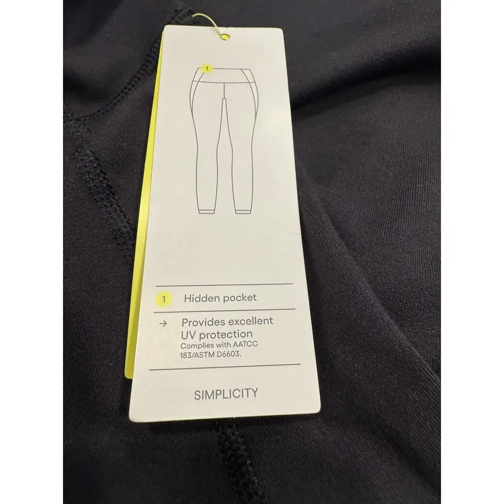 NEW All in Motion Womens Simplicity Mid-Rise Leggings Size M Black 27" NWT - Picture 5 of 8